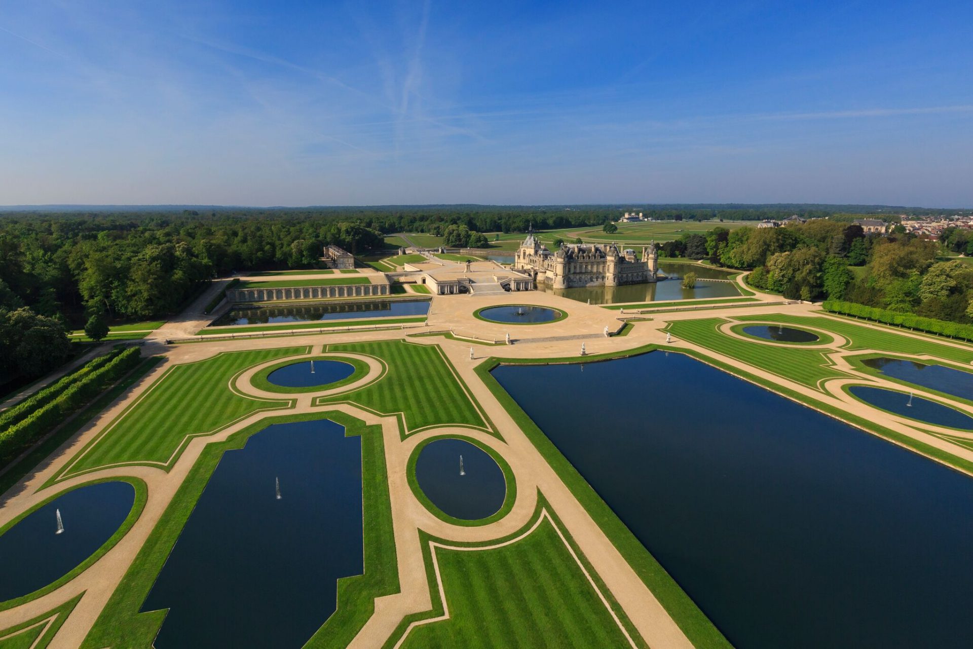 Jardin du château de Chantilly
