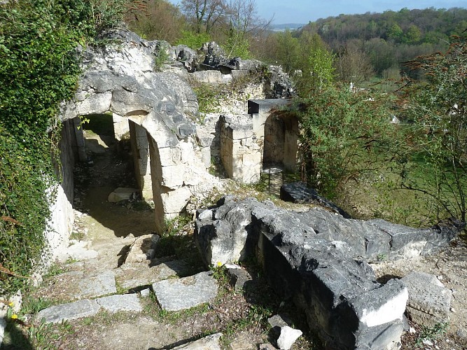 Vestiges du château royal Henri IV à Verneuil-en-Halatte